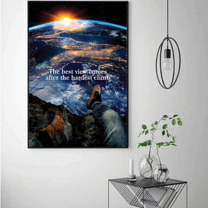 Best Views Clock Canvas