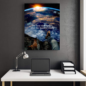 Best Views Clock Canvas