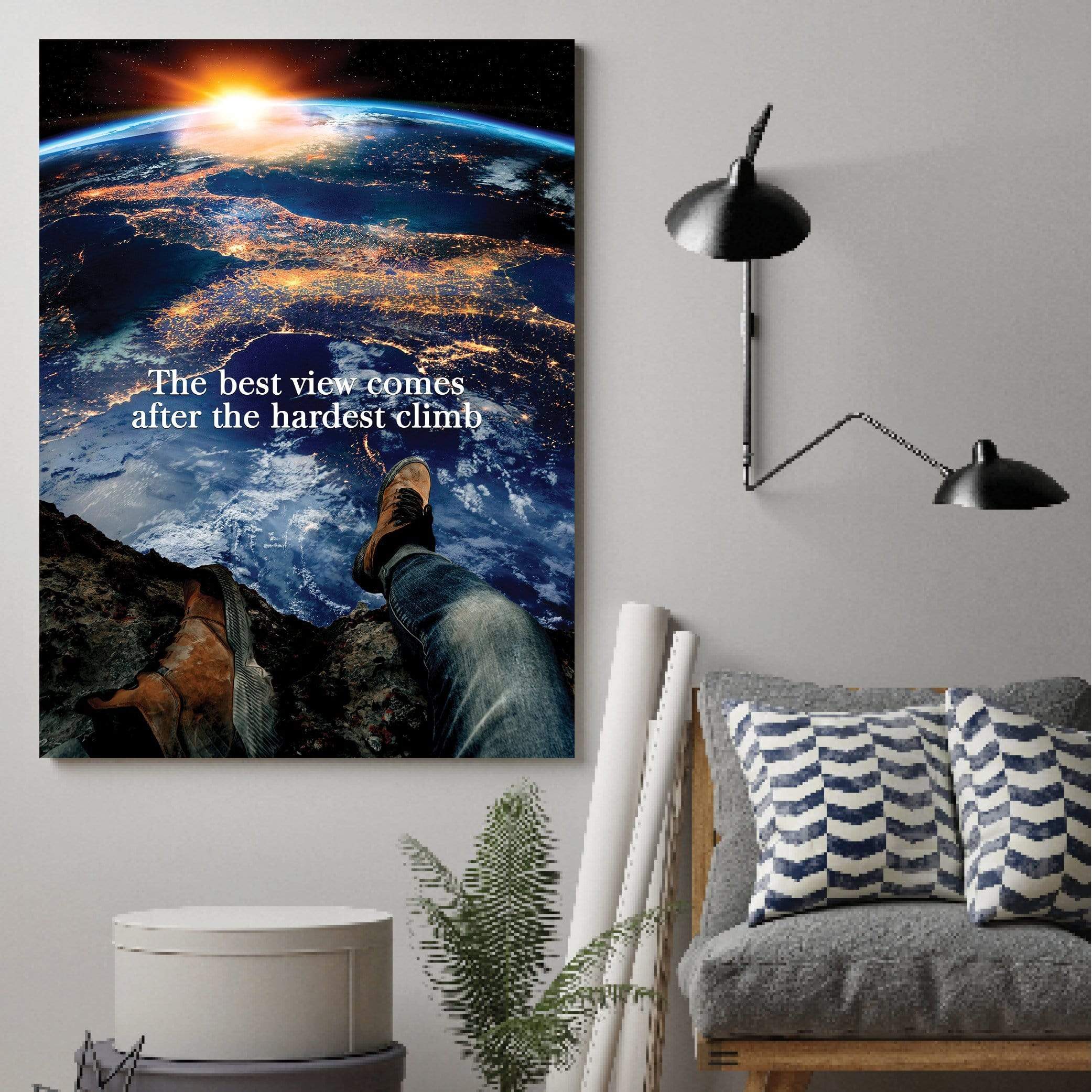 Best Views Clock Canvas