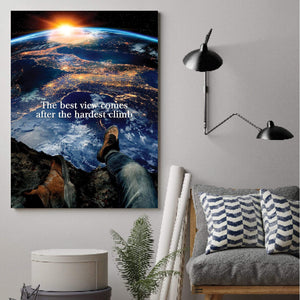 Best Views Clock Canvas