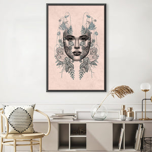 Bestowed Glance Canvas Art 30 x 45cm / Unframed Canvas Print Clock Canvas