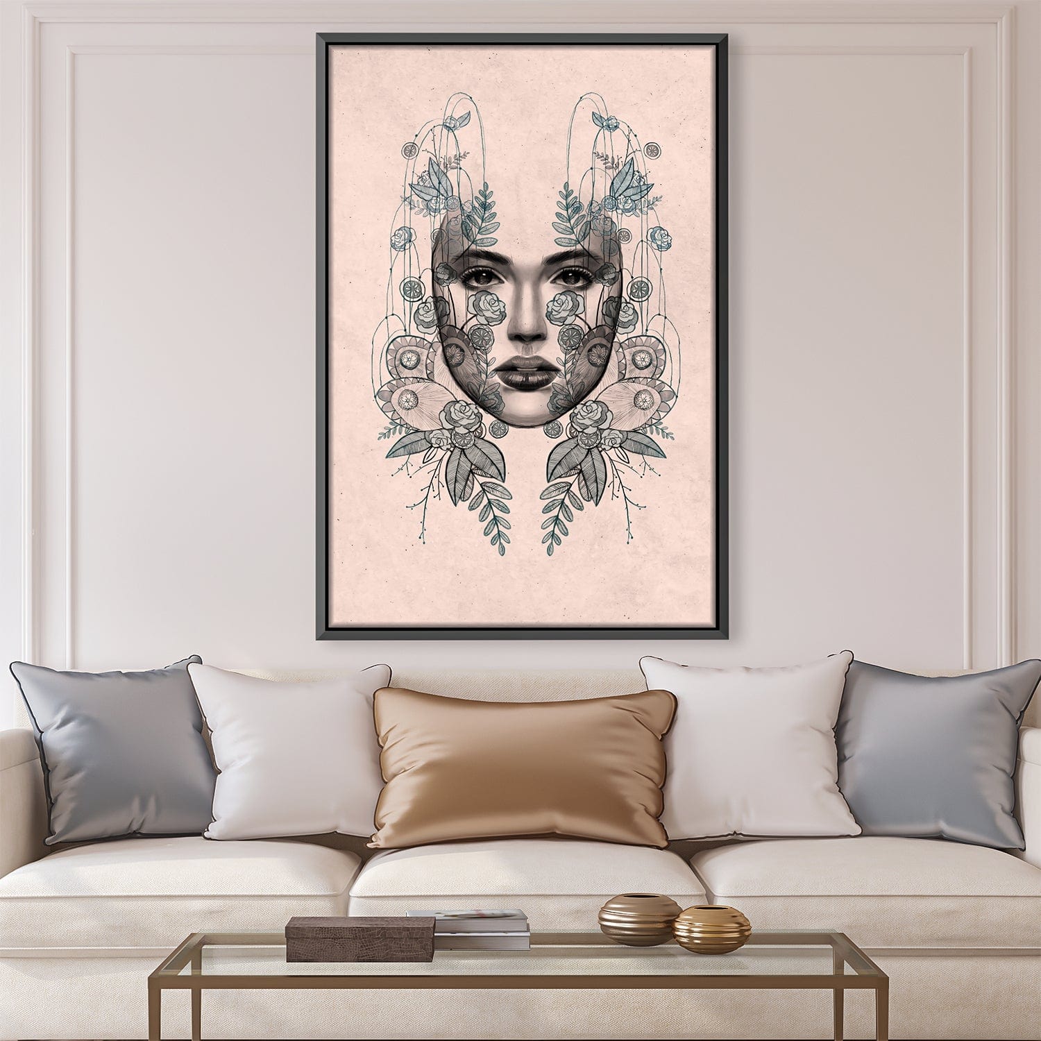 Bestowed Glance Canvas Art Clock Canvas