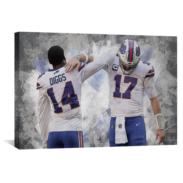 Buffalo Bills Jersey Custom Canvas Print Wall Art