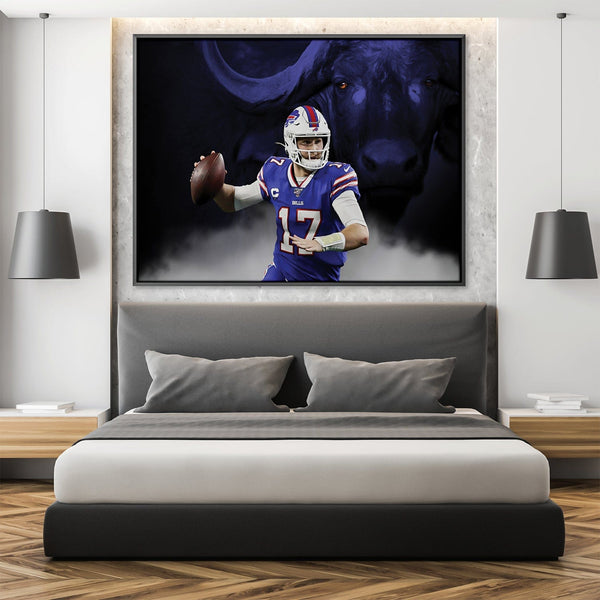 : Josh Allen Canvas Poster Bedroom Decor Sports