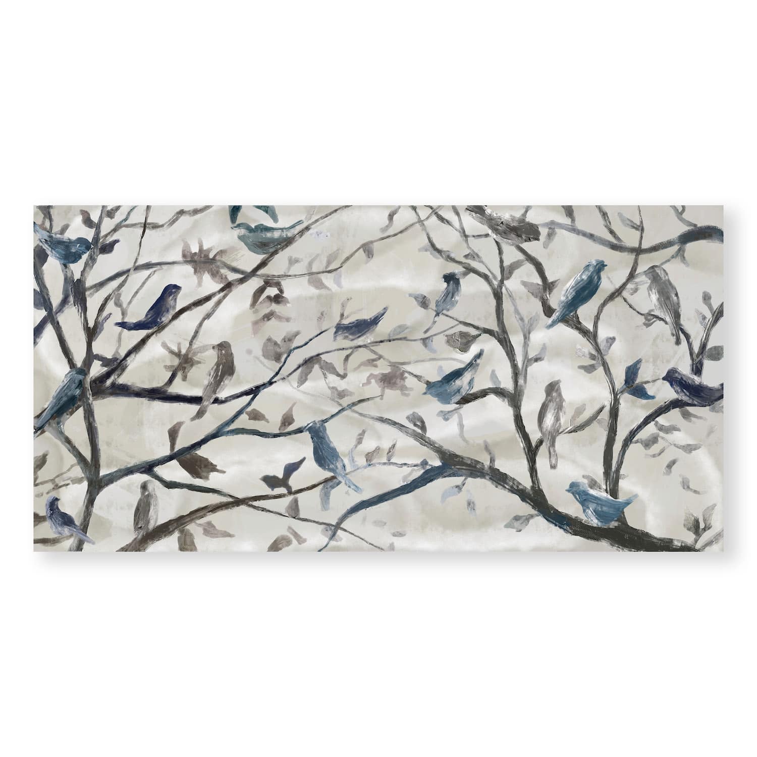 Birds And Branches Canvas Art Clock Canvas