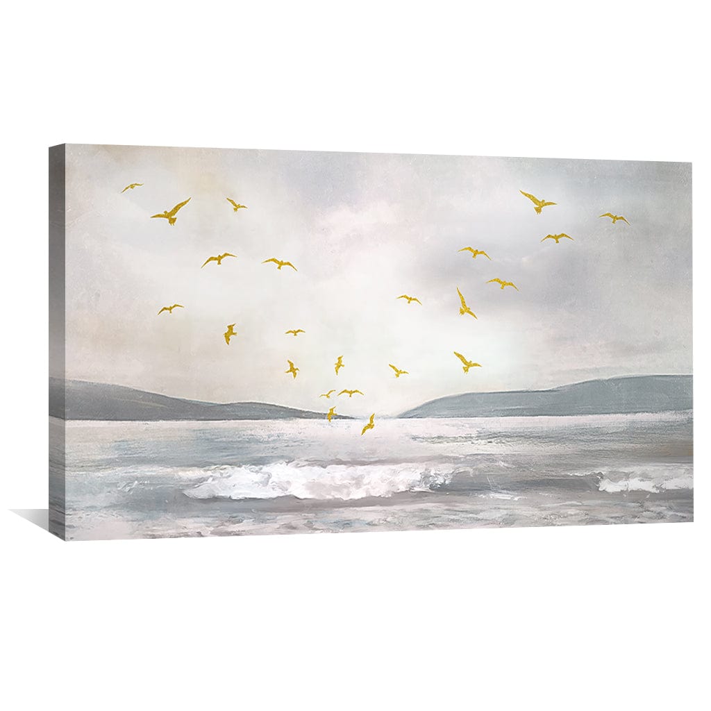 Birds by the Sea Canvas Art Clock Canvas