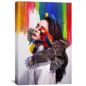 Birds Of Prey Canvas Art Clock Canvas