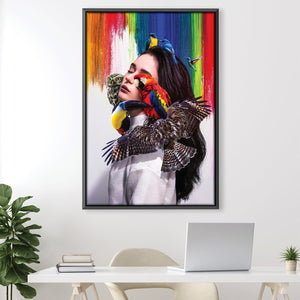 Birds Of Prey Canvas Art 30 x 45cm / Unframed Canvas Print Clock Canvas