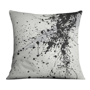 Black Splatter Cushion Cushion Cushion Square Clock Canvas