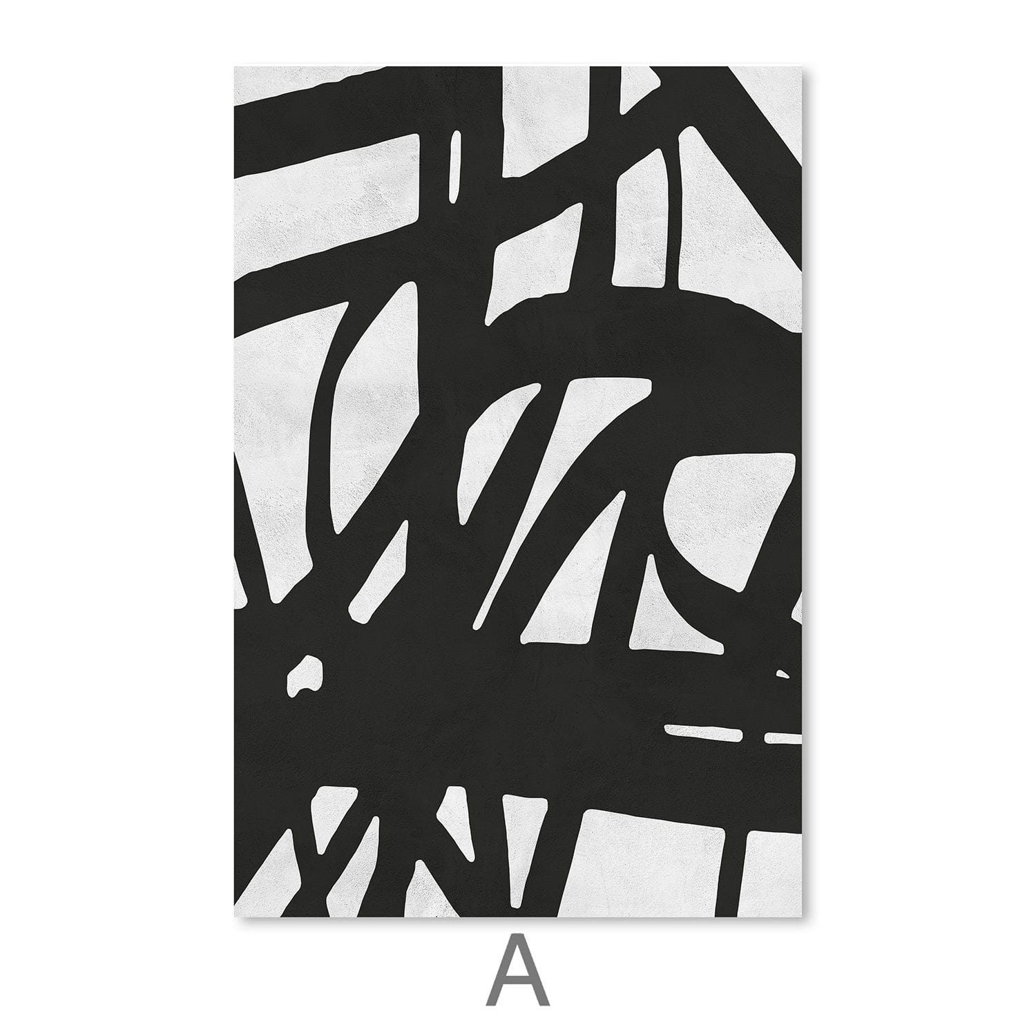 Black Strokes Canvas Art Clock Canvas