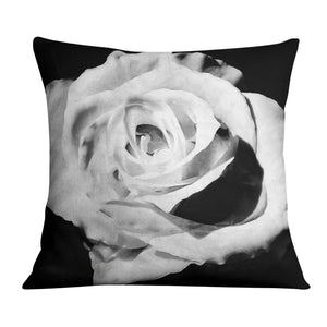 Blanc Bloom Cushion Cushion Cushion Square Clock Canvas