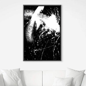 Blanc Paint Canvas Art Clock Canvas