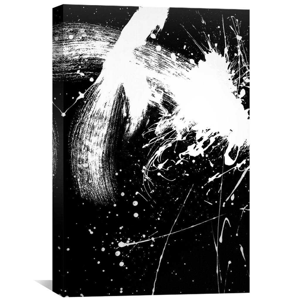 Blanc Paint Canvas Art Clock Canvas