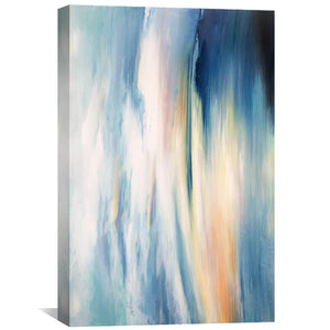 Blended Tranquilityt Oil Painting Oil Clock Canvas