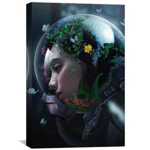 Bloom Canvas Art Clock Canvas