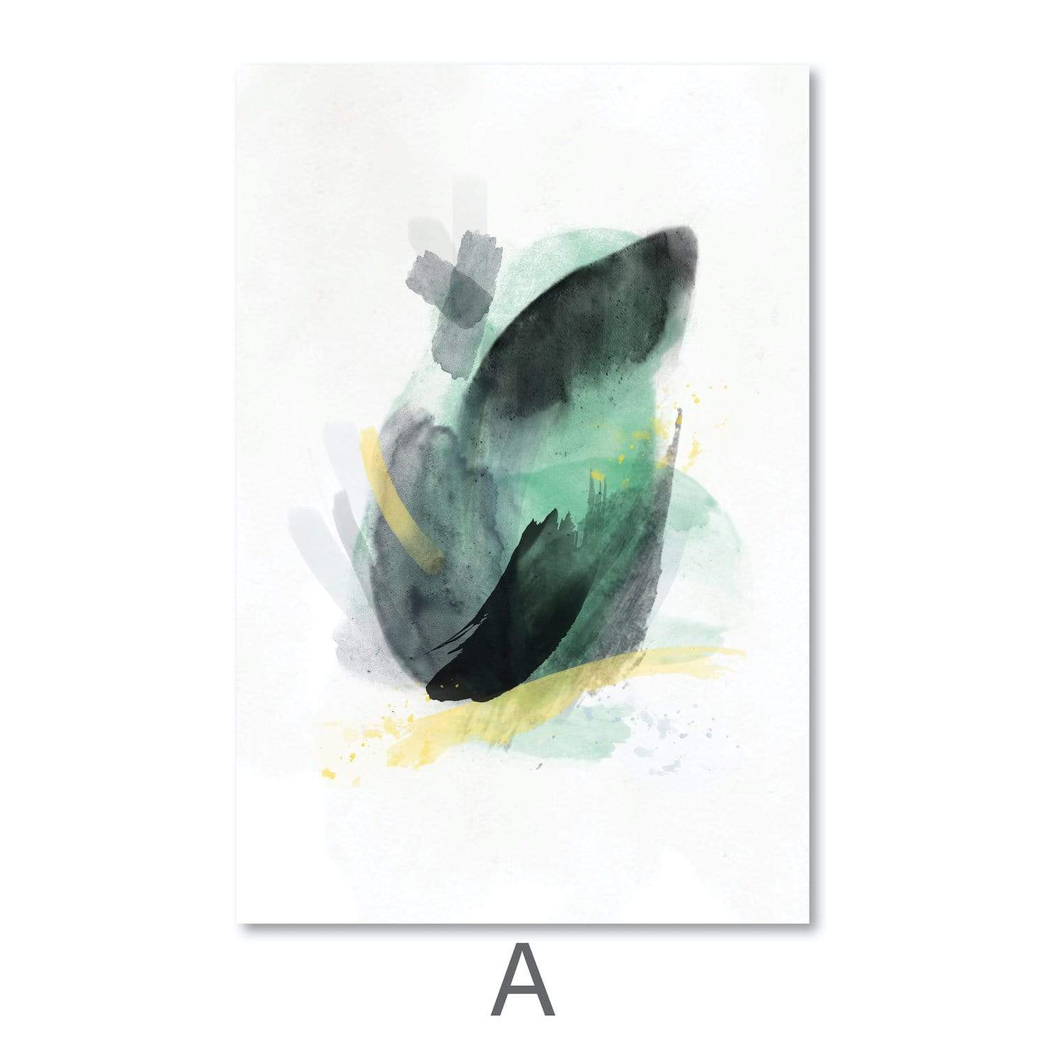 Blooming Abstract Canvas Art A / 40 x 50cm / Unframed Canvas Print Clock Canvas