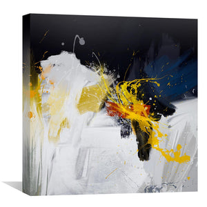 Blue Composition Canvas Art 30 x 30cm / Unframed Canvas Print Clock Canvas