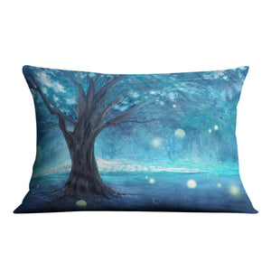 Blue Forest Cushion Cushion 48 x 33cm Clock Canvas