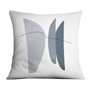 Blue Gray Abstract A Cushion Cushion Cushion Square Clock Canvas
