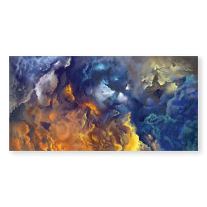 Blue Heaven Canvas Art Clock Canvas