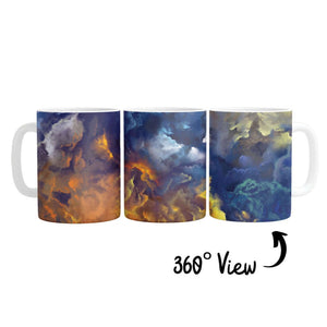 Blue Heaven Mug Mug White Clock Canvas
