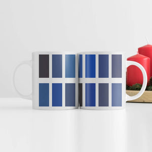 Blue Shades Mug Mug White Clock Canvas