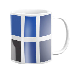 Blue Shades Mug Mug White Clock Canvas