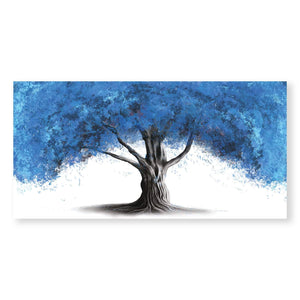 Blue Willow Canvas Art Clock Canvas