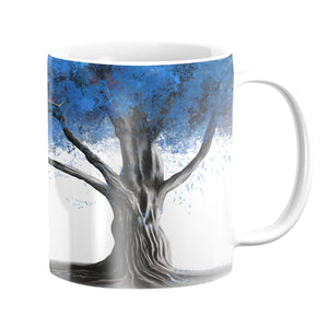 Blue Willow Mug Mug White Clock Canvas