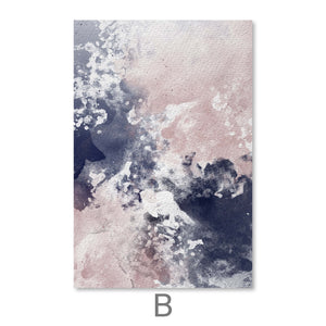 Blush Water Canvas Art B / 40 x 50cm / No Board - Canvas Print Only Clock Canvas