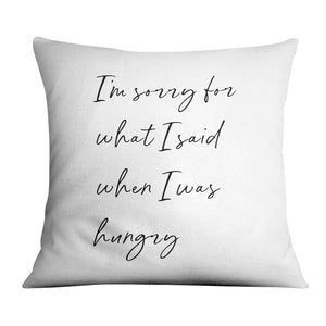 Bon Appetit A Cushion Cushion 45 x 45cm Clock Canvas