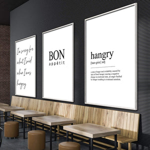 Bon Appetit Canvas Art Clock Canvas