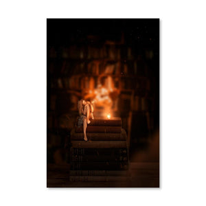 Book Canvas Art Clock Canvas