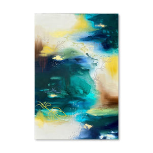 Botanical Beauty Canvas Art Clock Canvas