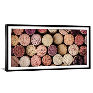 Bottled Corks Print Art 50 x 25cm / Unframed Print Clock Canvas