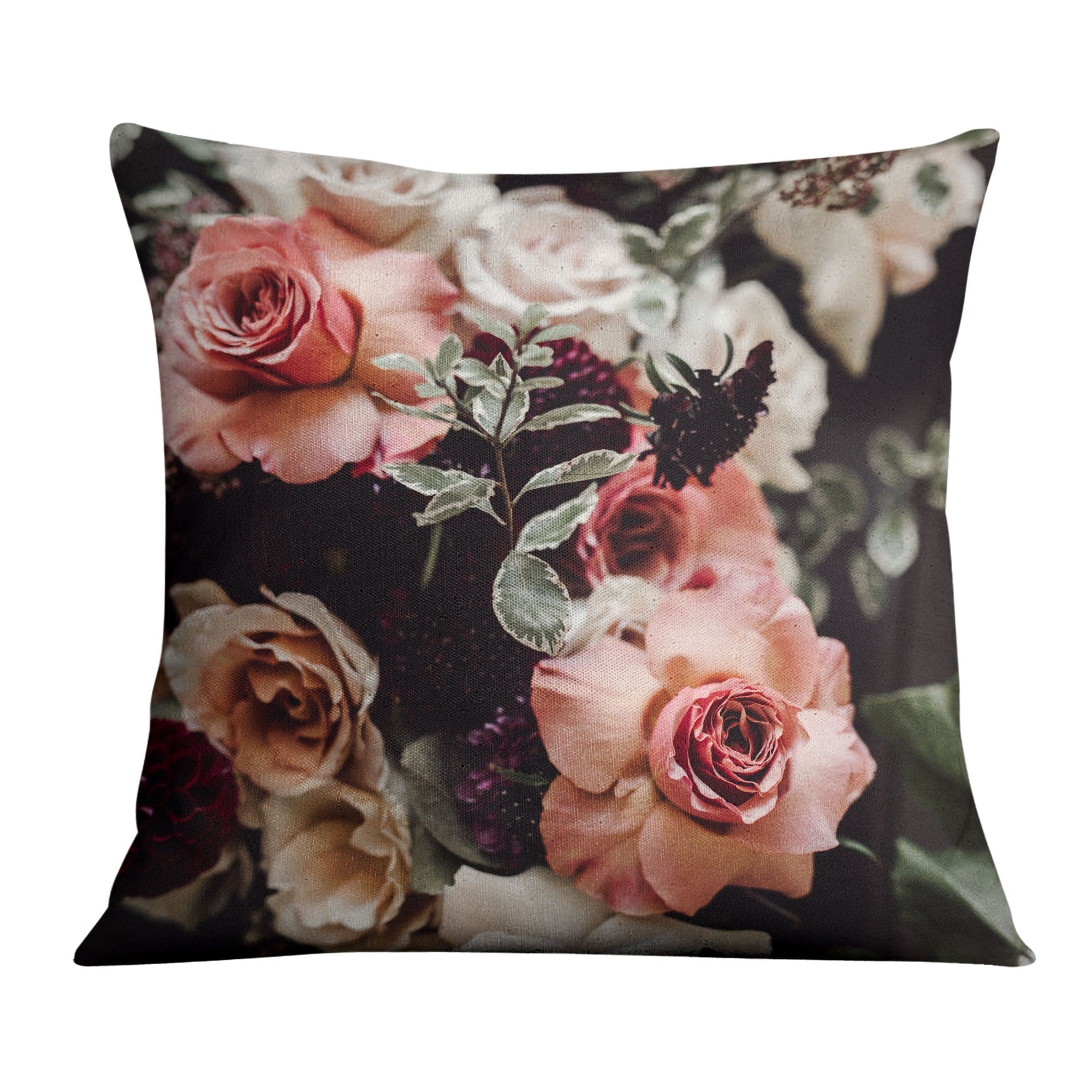 Bouquet of Flowers Cushion Cushion Cushion Square Clock Canvas