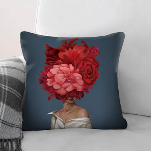 Bouquet Woman A Cushion Cushion Cushion Square Clock Canvas