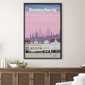 Braunschweig Canvas - Studio 324 Art Clock Canvas