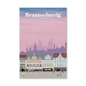 Braunschweig Canvas - Studio 324 Art Clock Canvas