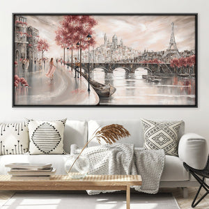 Breathless Melody Canvas Art 50 x 25cm / Unframed Canvas Print Clock Canvas