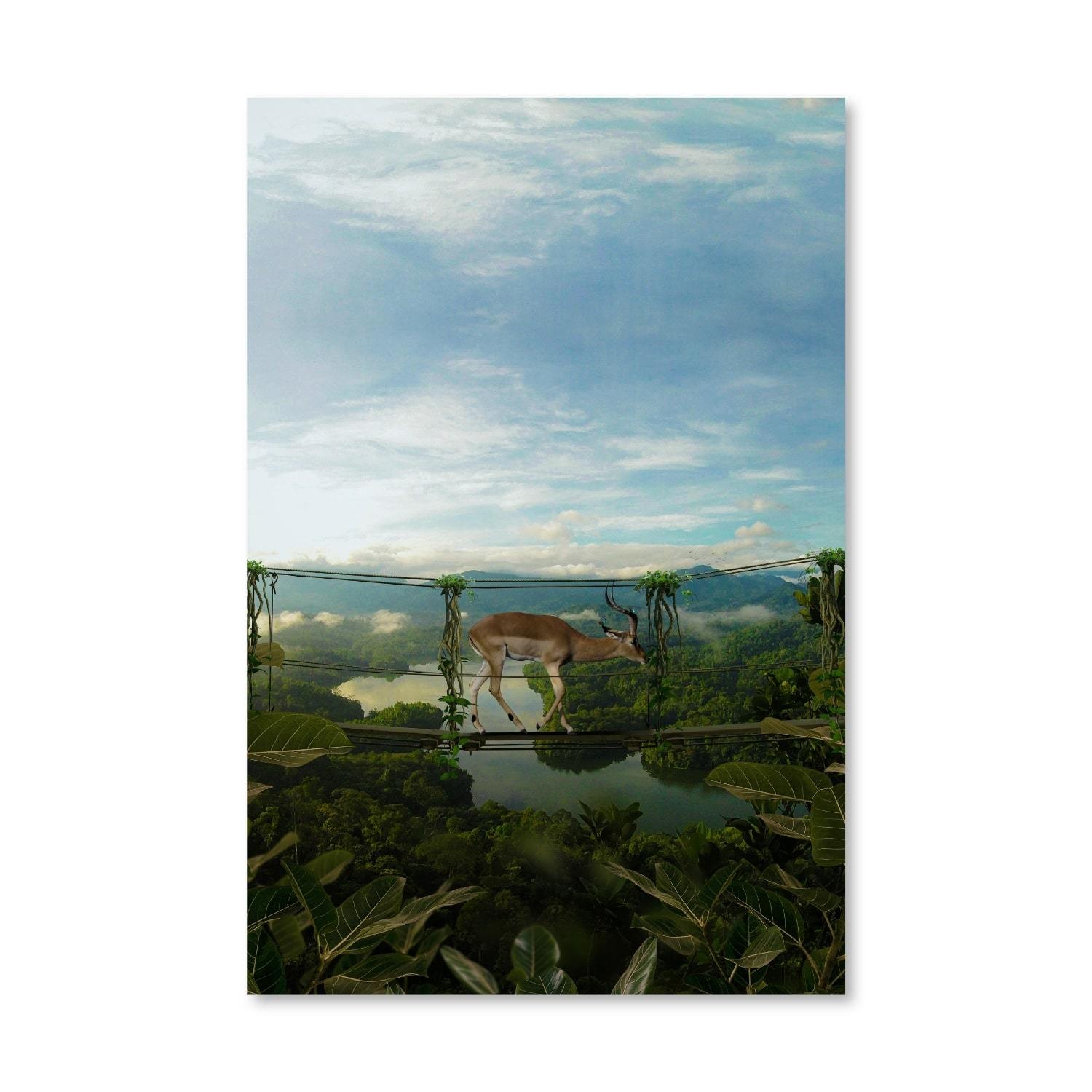 Bridge Canvas Art Clock Canvas