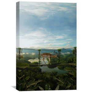 Bridge Canvas Art 30 x 45cm / Unframed Canvas Print Clock Canvas