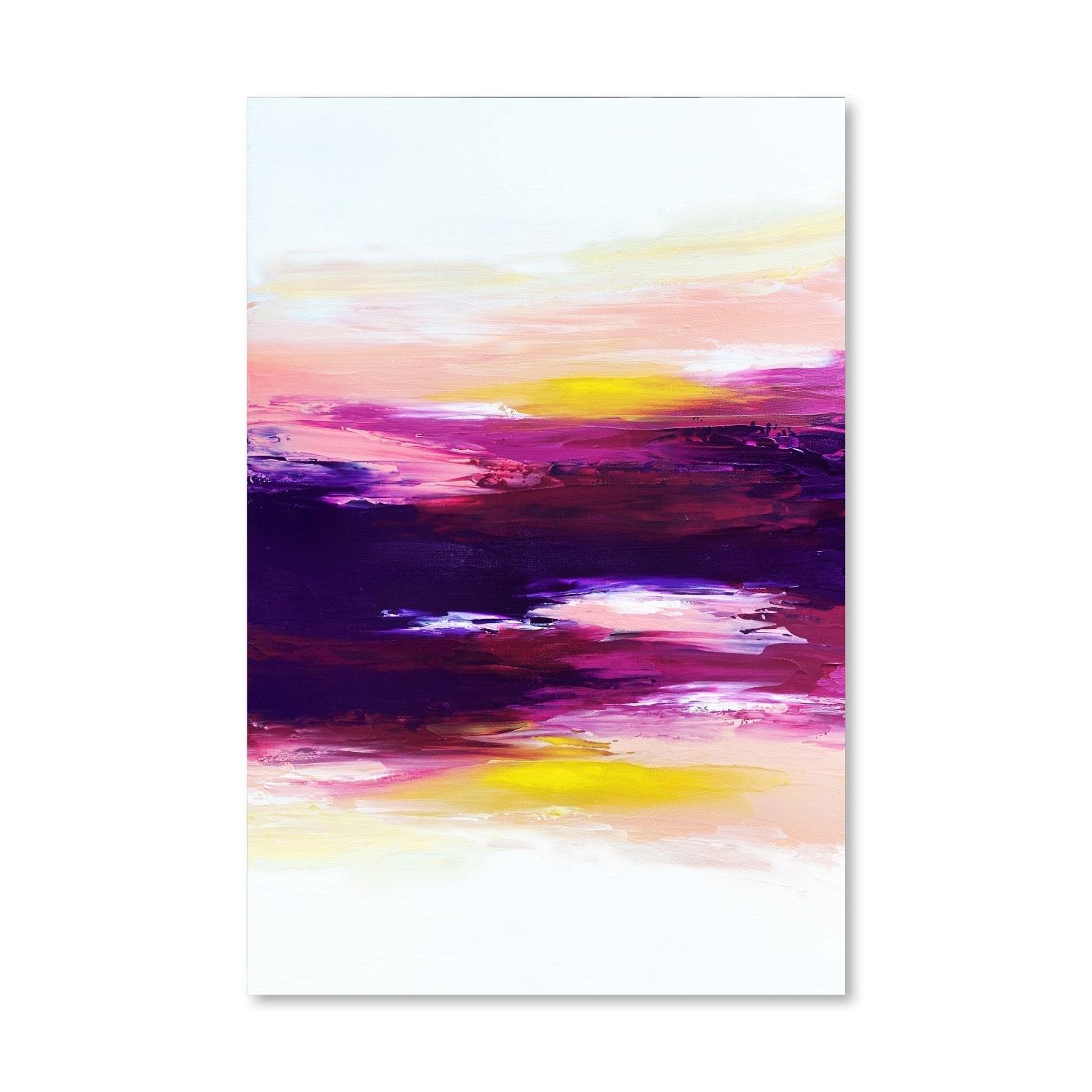 Bright Sunset Canvas Art Clock Canvas