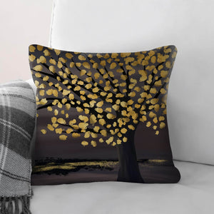 Brightened Leaves Cushion Cushion Cushion Square Clock Canvas