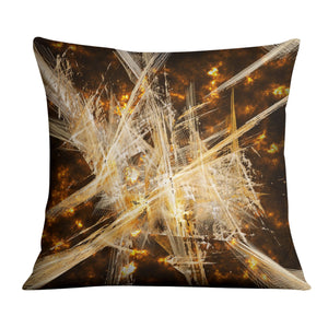 Bronze Tone Divide Cushion Cushion Cushion Square Clock Canvas