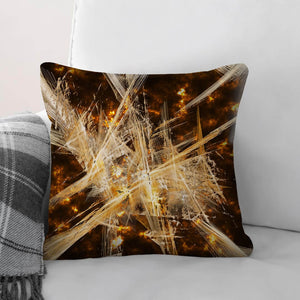 Bronze Tone Divide Cushion Cushion Cushion Square Clock Canvas