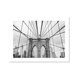 Brooklyn Bridge Print Art Clock Canvas