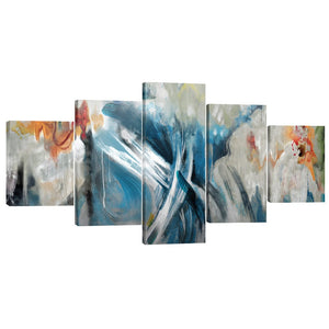 Brush of the Artist Canvas - 5 Panel Art Clock Canvas