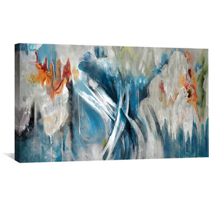 Brush of the Artist Canvas Art 50 x 25cm / Unframed Canvas Print Clock Canvas