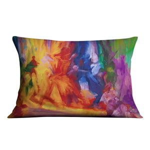 Brushed Collage Cushion Cushion 48 x 33cm Clock Canvas